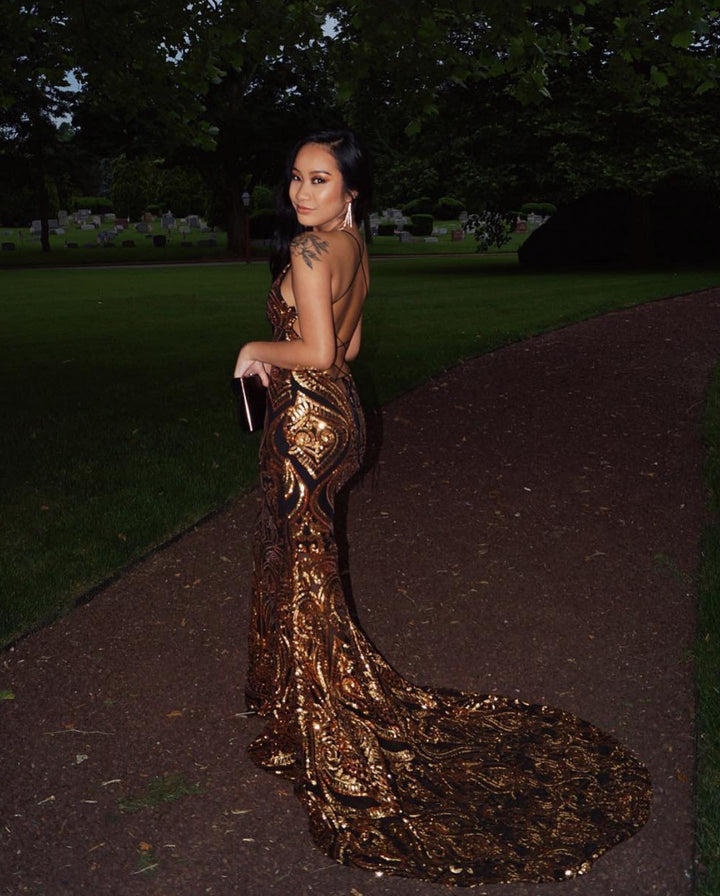 The AALIYAH Sequins Gown