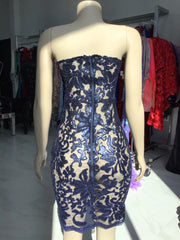 Sample: Navy Blue Lace Dress