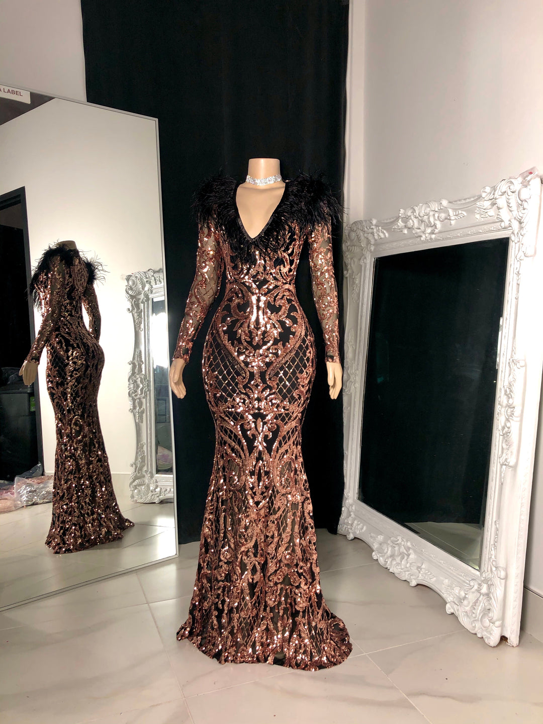 The KAROL Sequin Gown