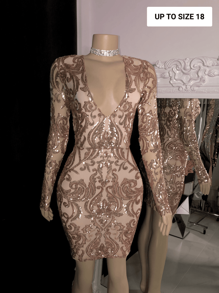 Ivrose rose gold dress outlet