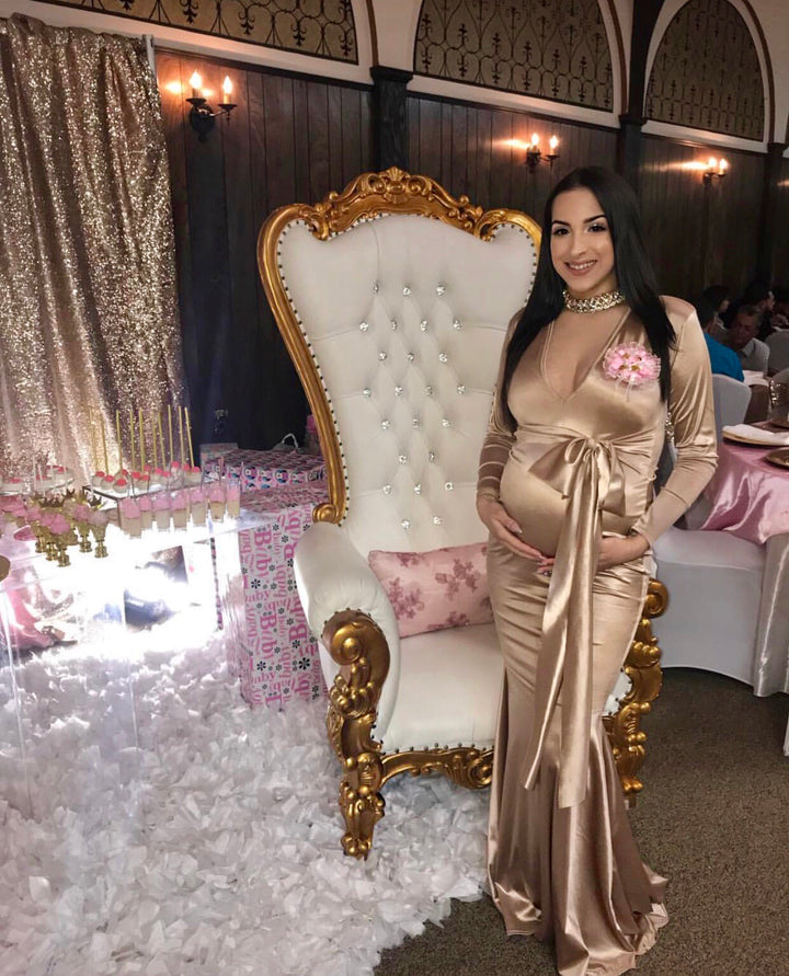 The JAYCE Maternity Satin Gown (121949585414)